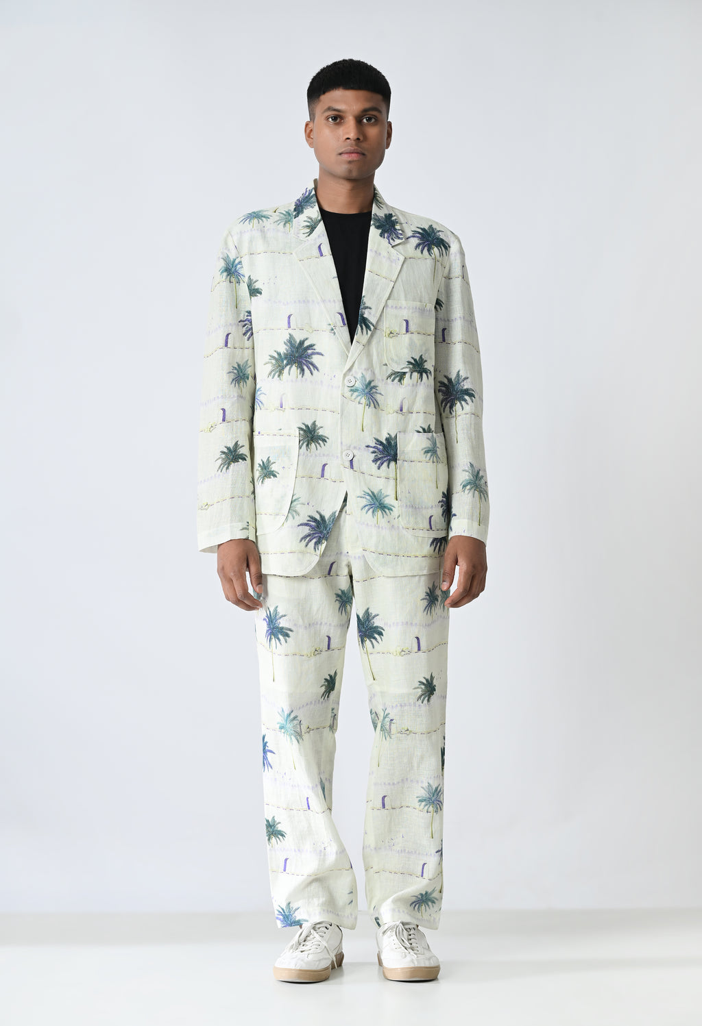 Tropical print trousers