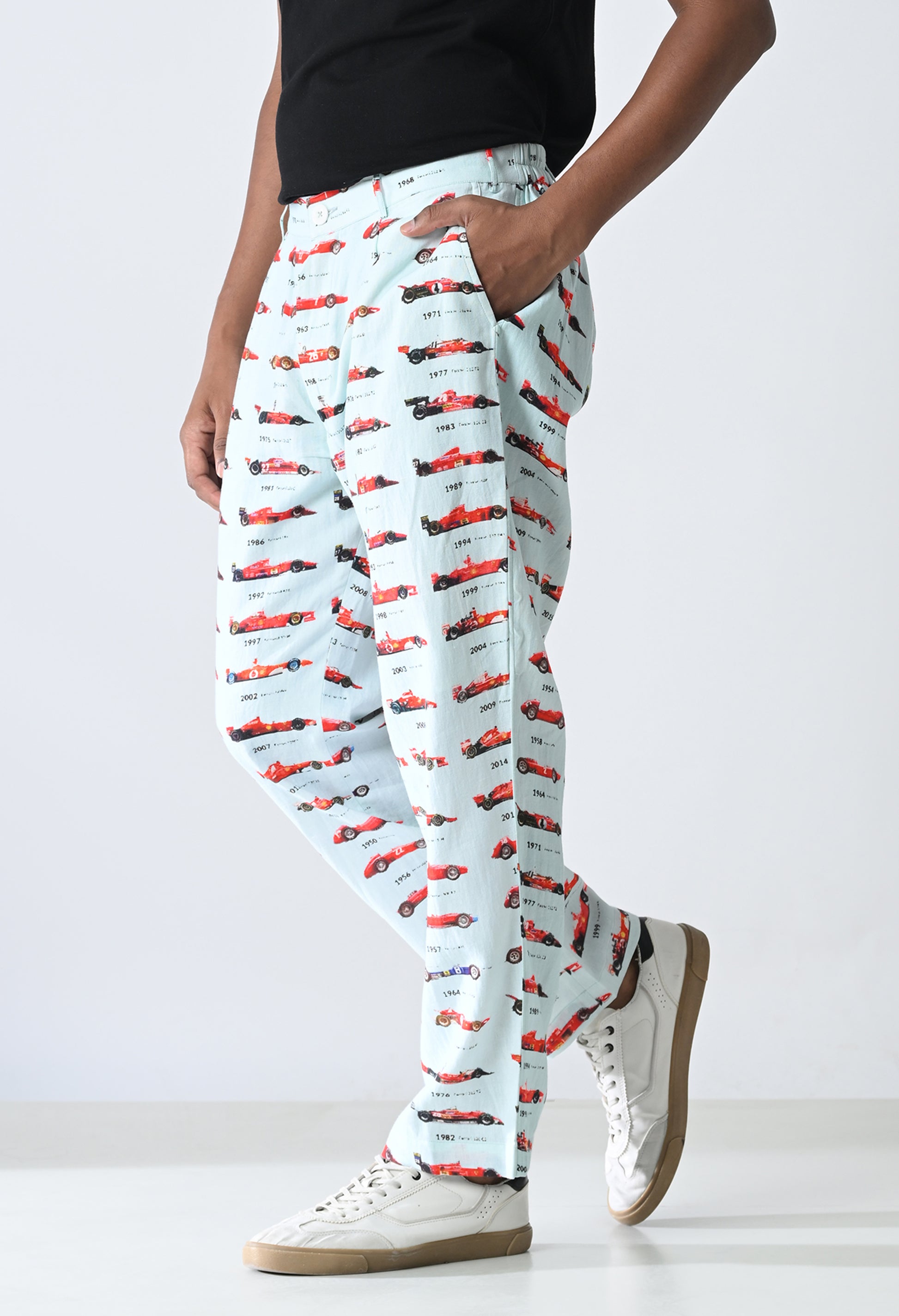 Rush print trousers