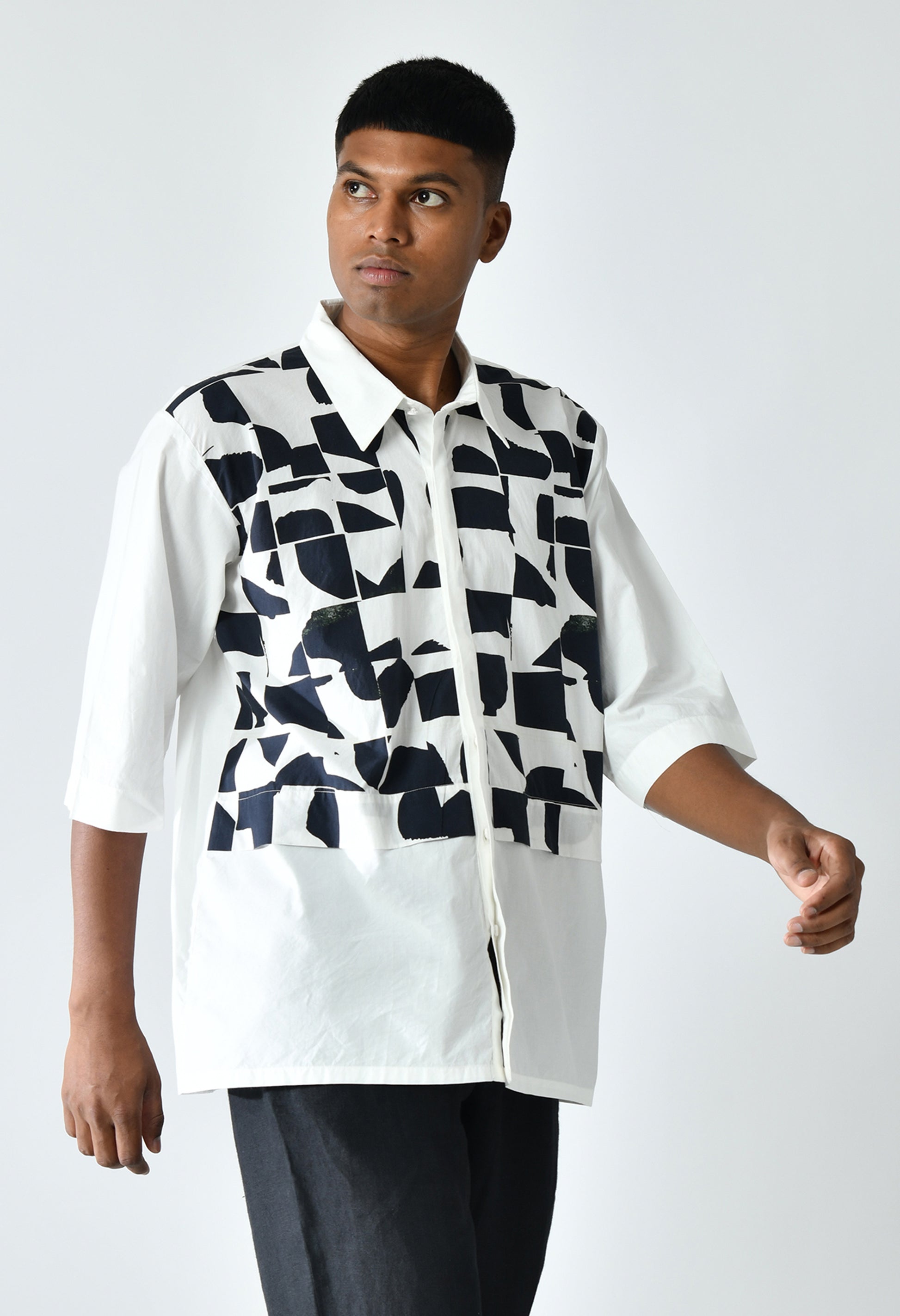 Monochrome Abstract Shirt