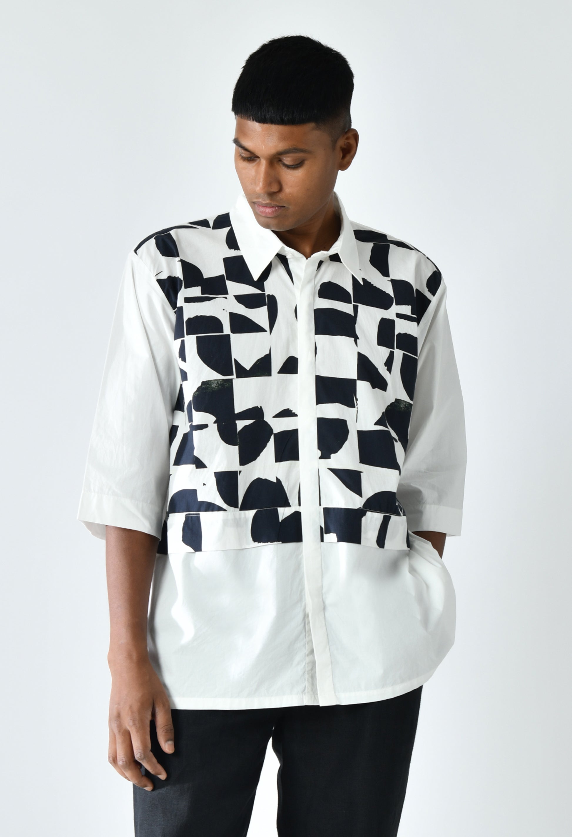 Monochrome Abstract Shirt