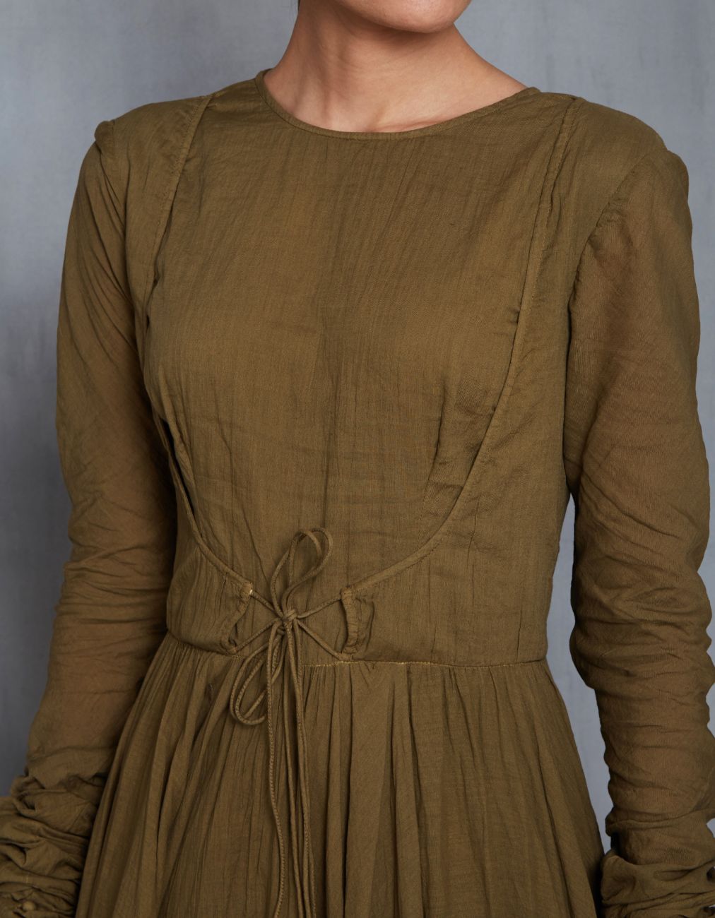 Rustic Olive Long Dress