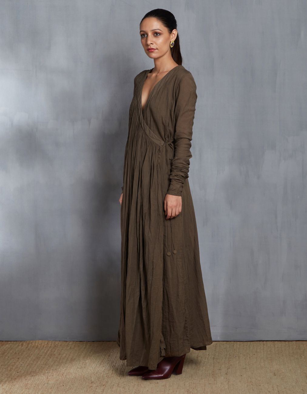 Contemporary Olive Dress