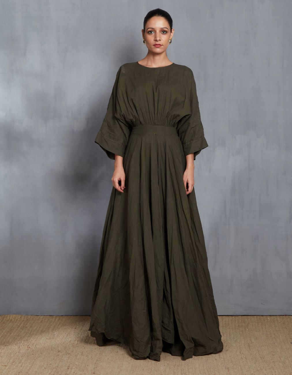 Long Olive Dress
