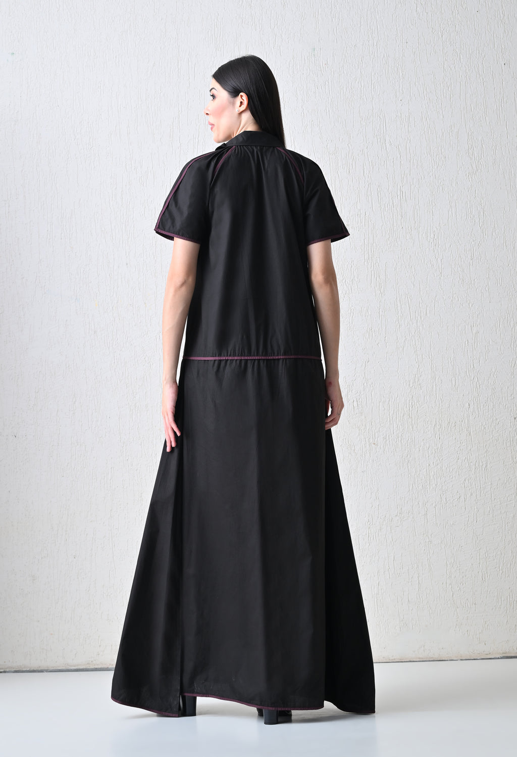 Noir Thread Panel Dress - samant chauhan design 