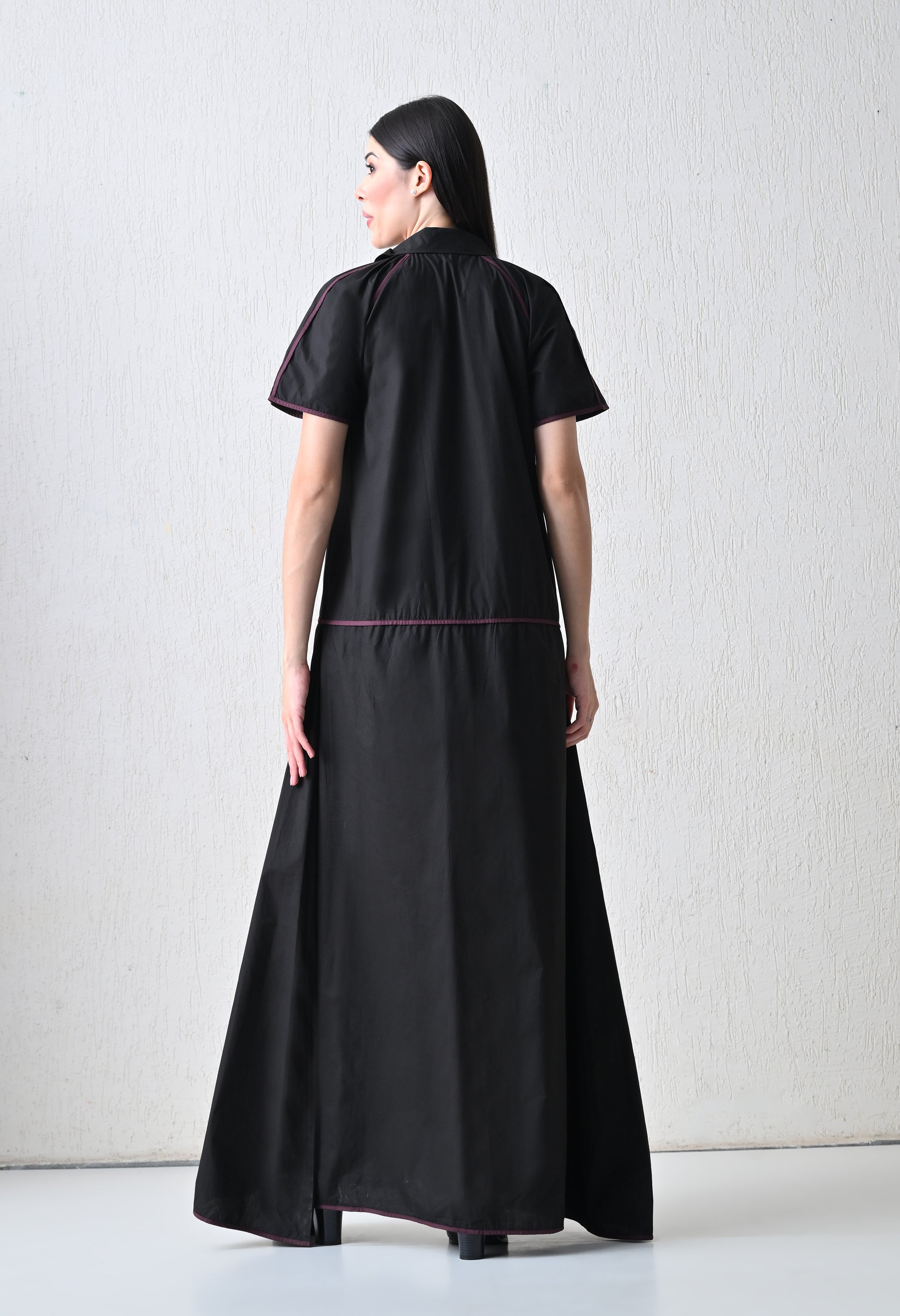 Crimson Thread Panel Dress - samant chauhan design 