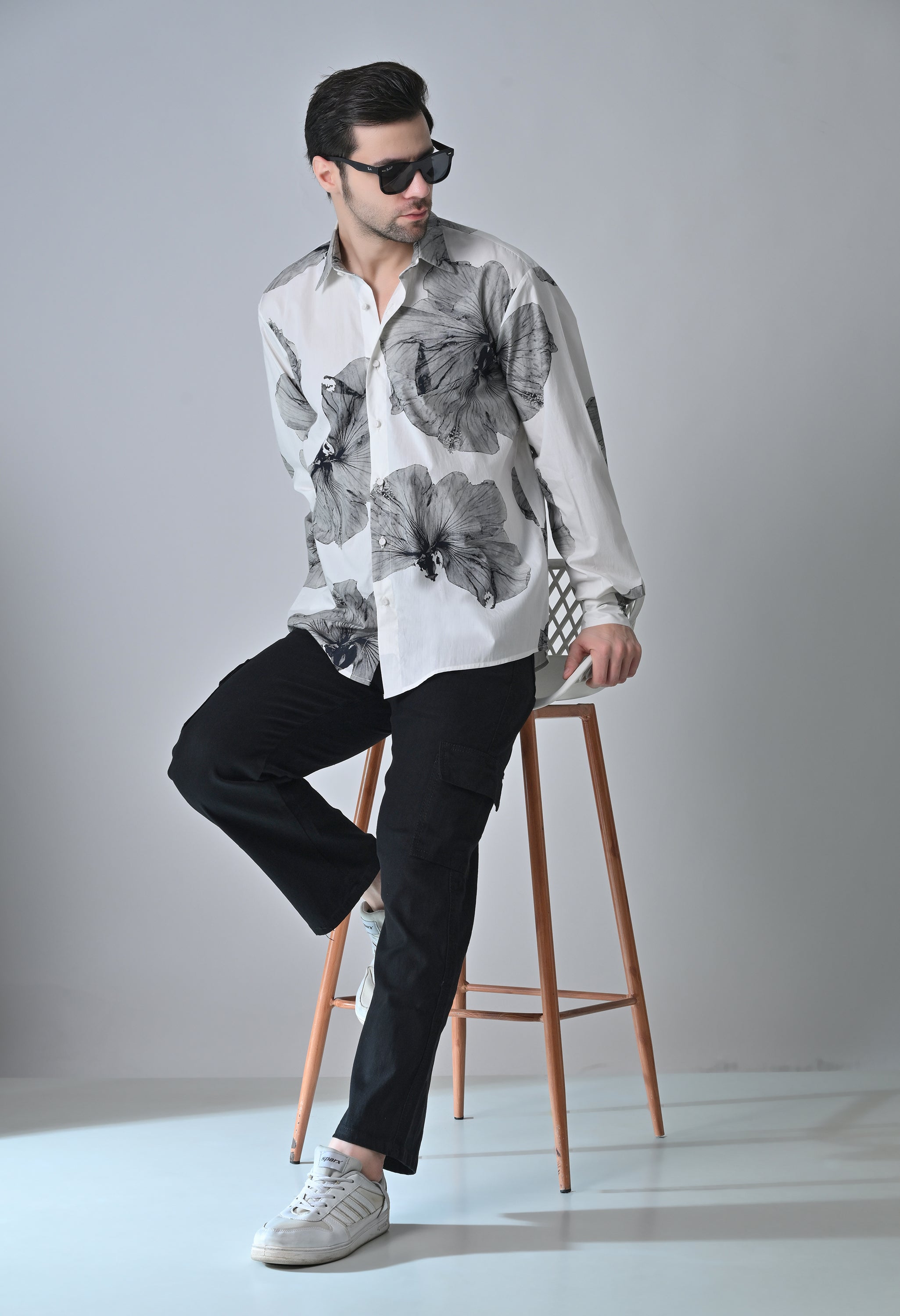 Dark bloom shirt