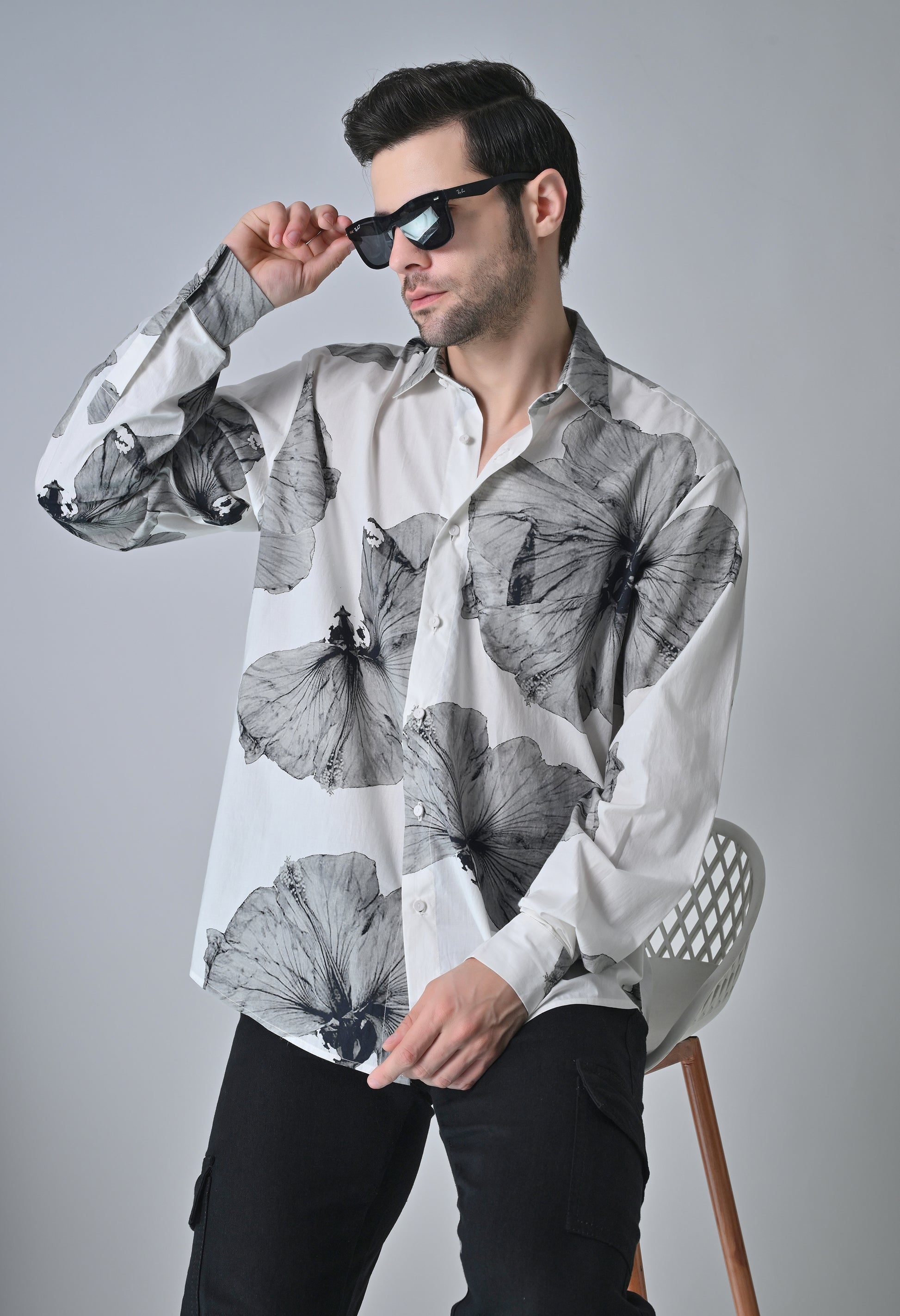 Dark bloom shirt