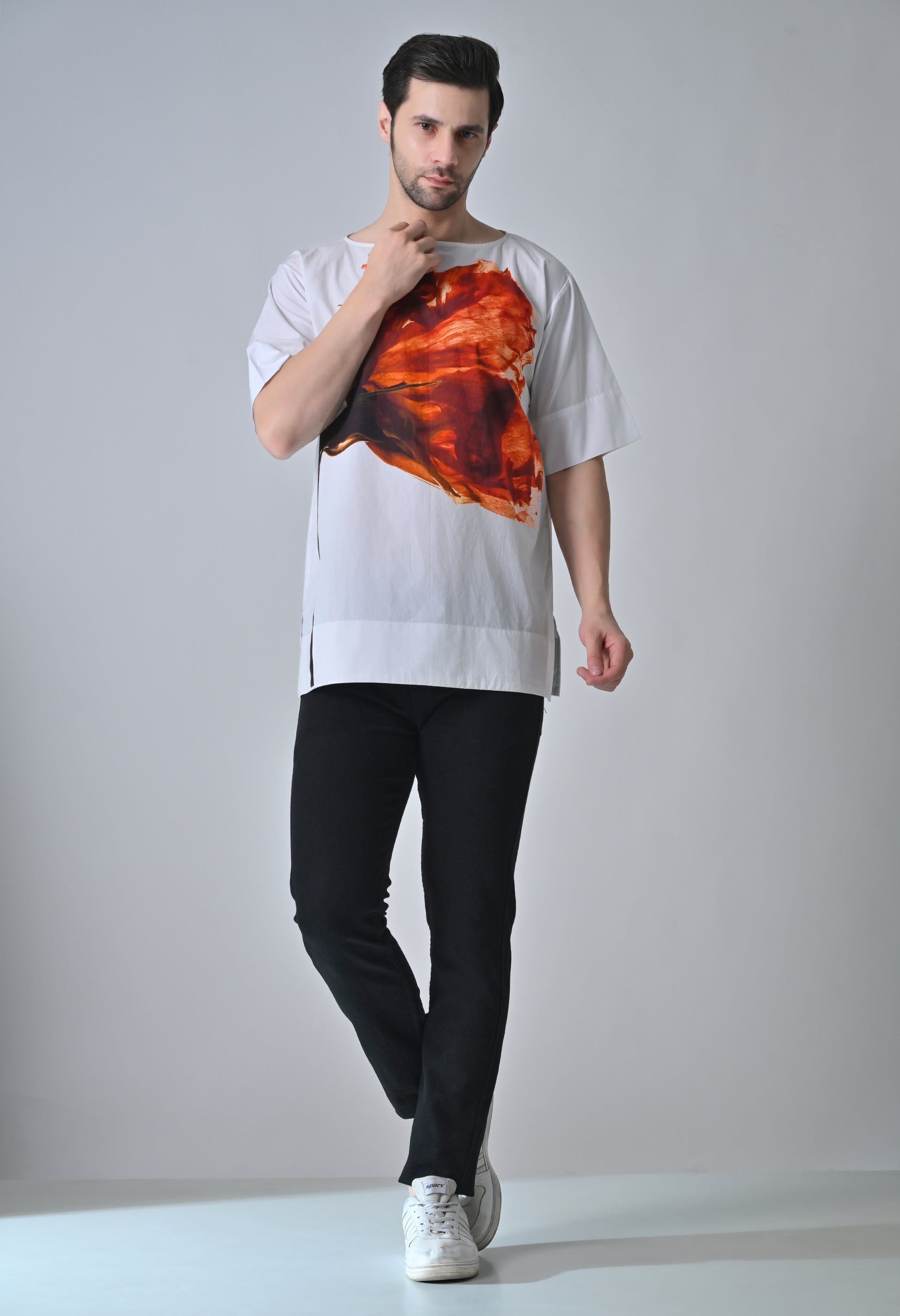 Crimson Bloom shirt