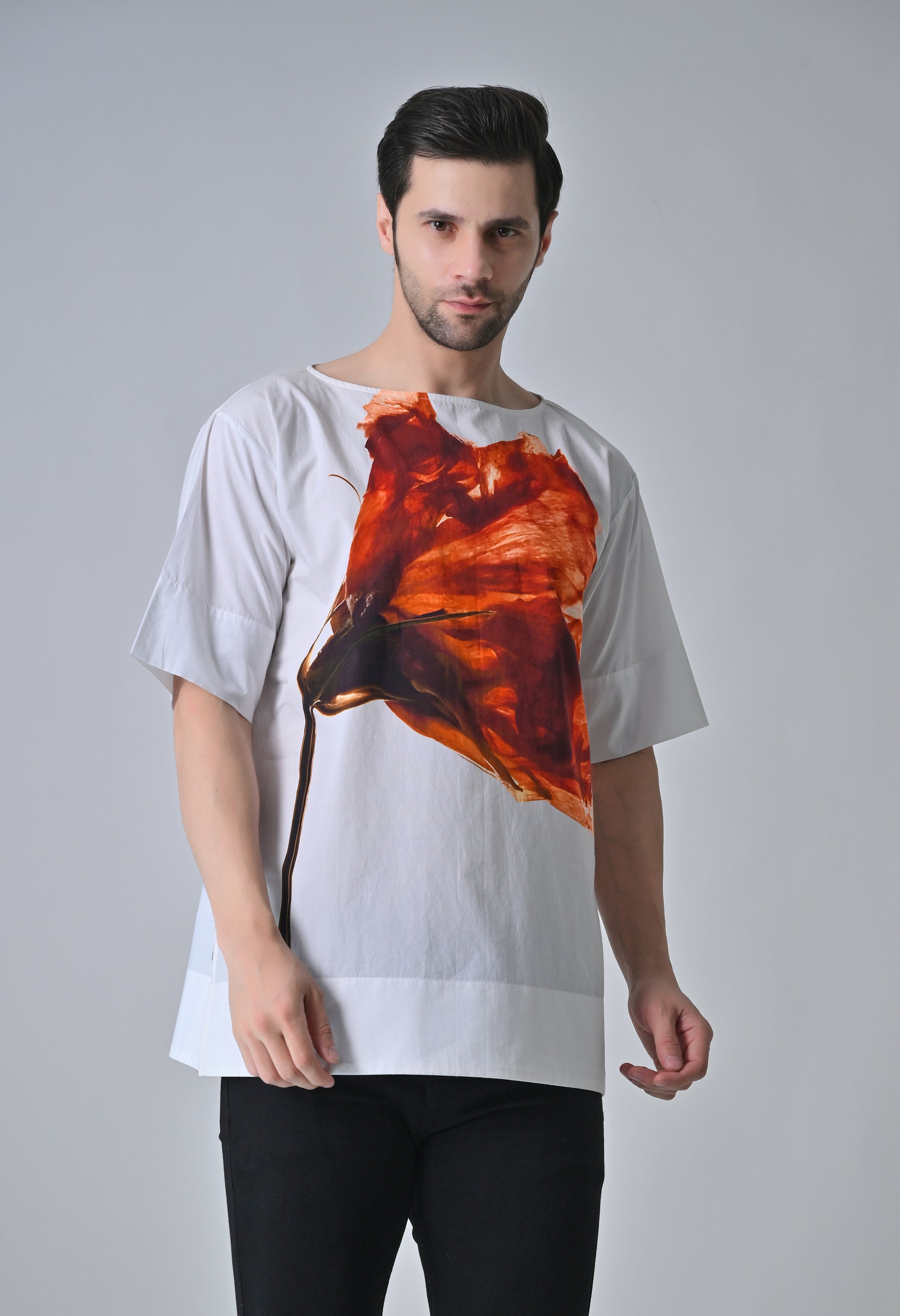 Crimson Bloom shirt