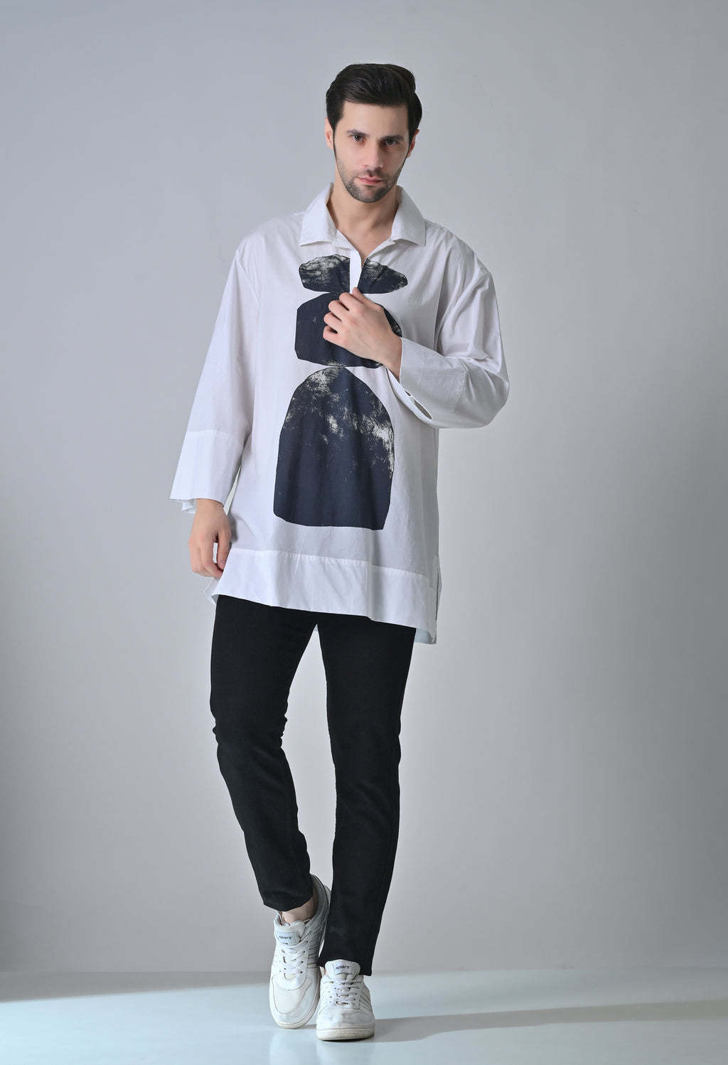 StoneEcho print shirt