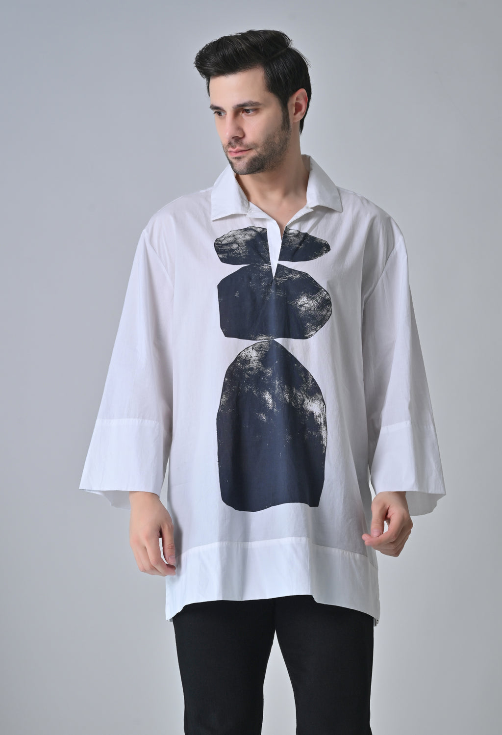 StoneEcho print shirt