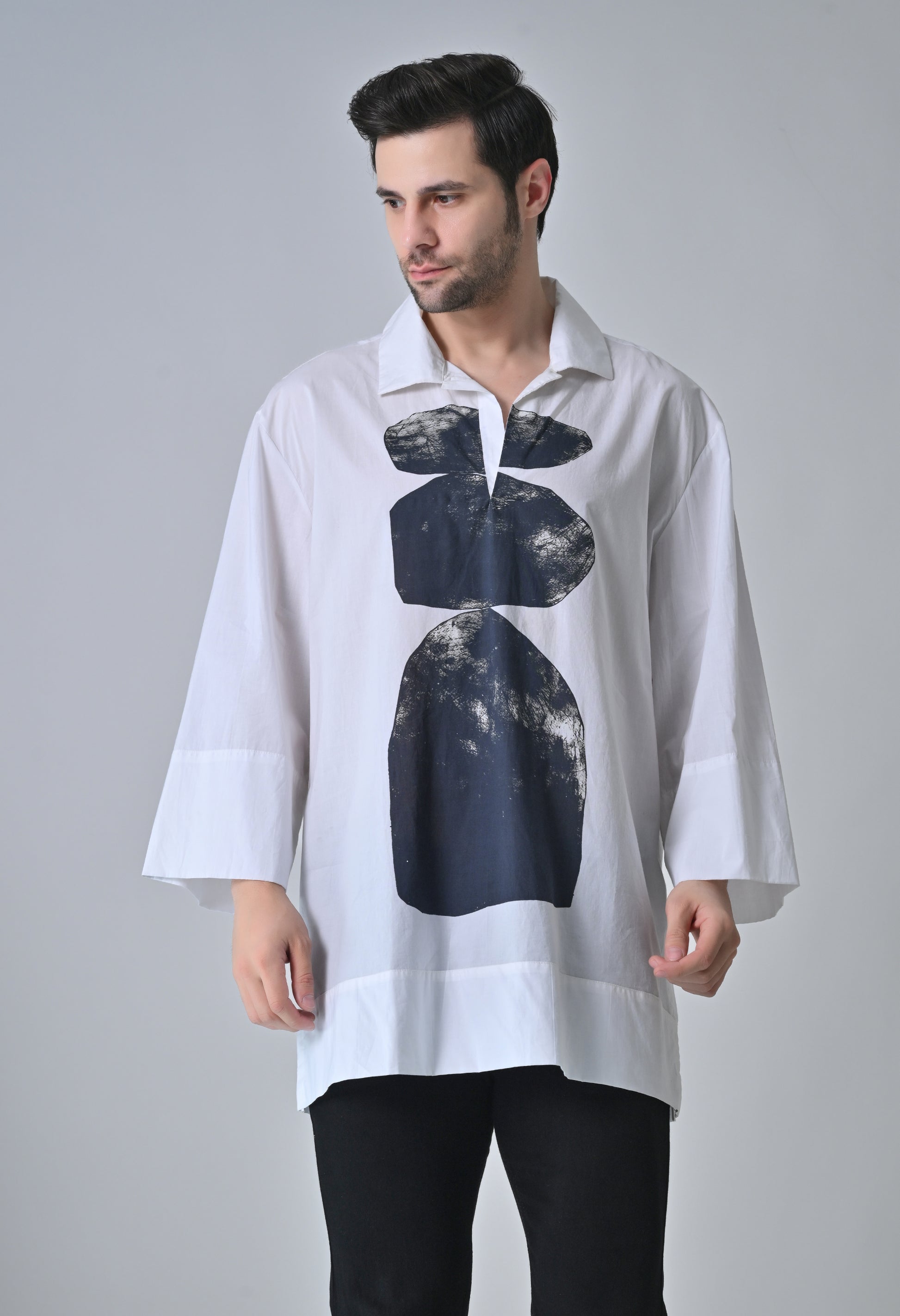 StoneEcho print shirt