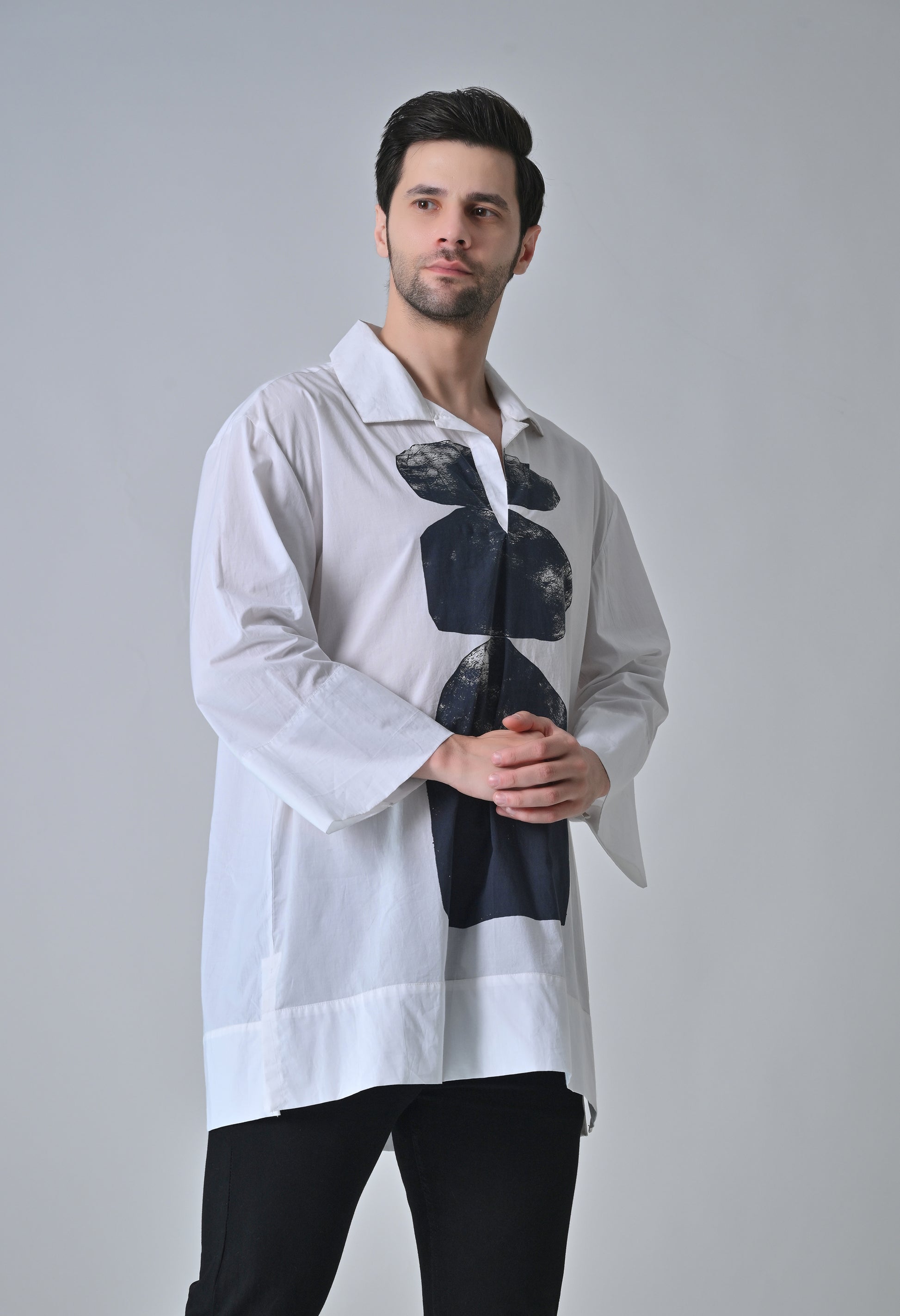 StoneEcho print shirt