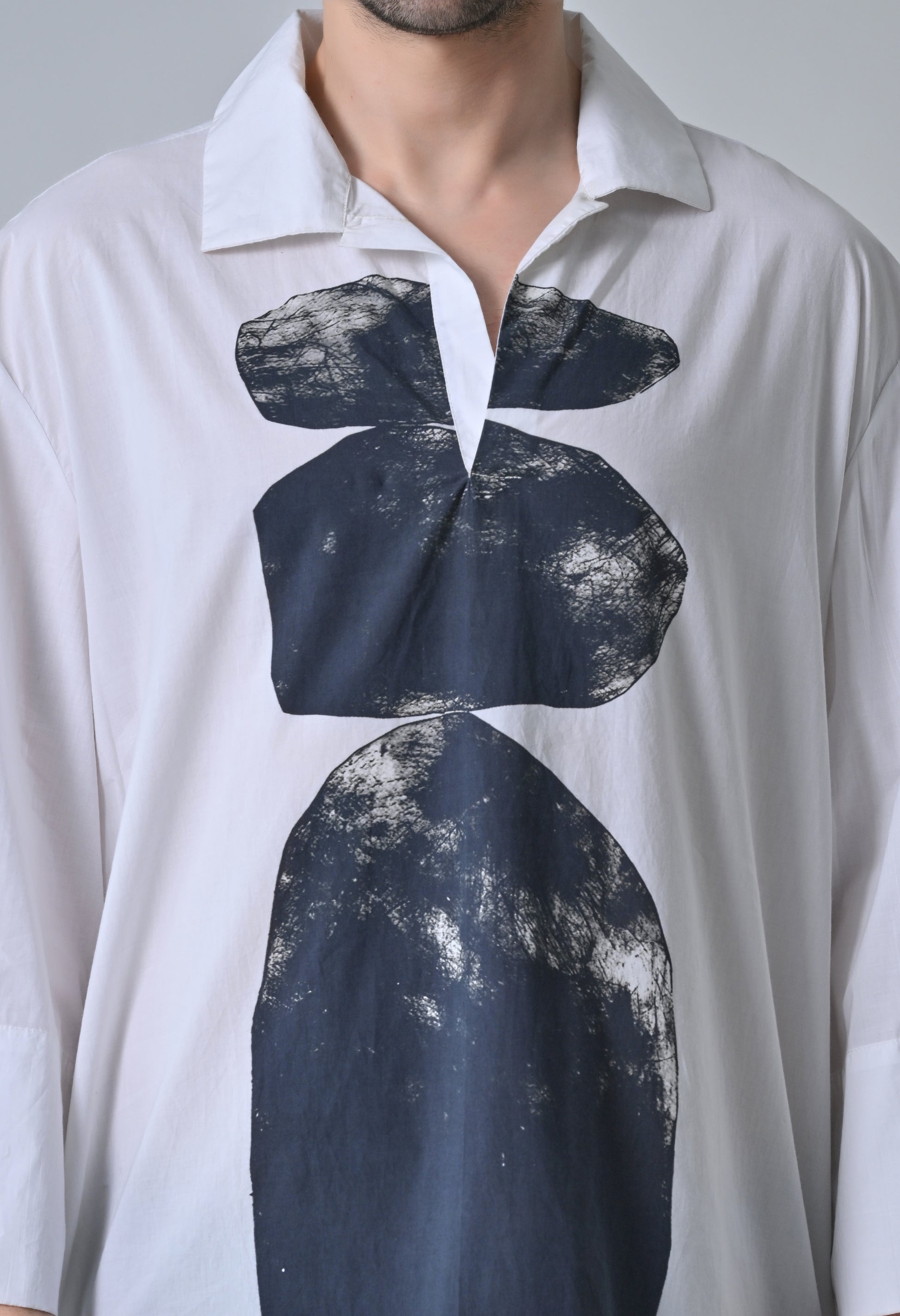 StoneEcho print shirt