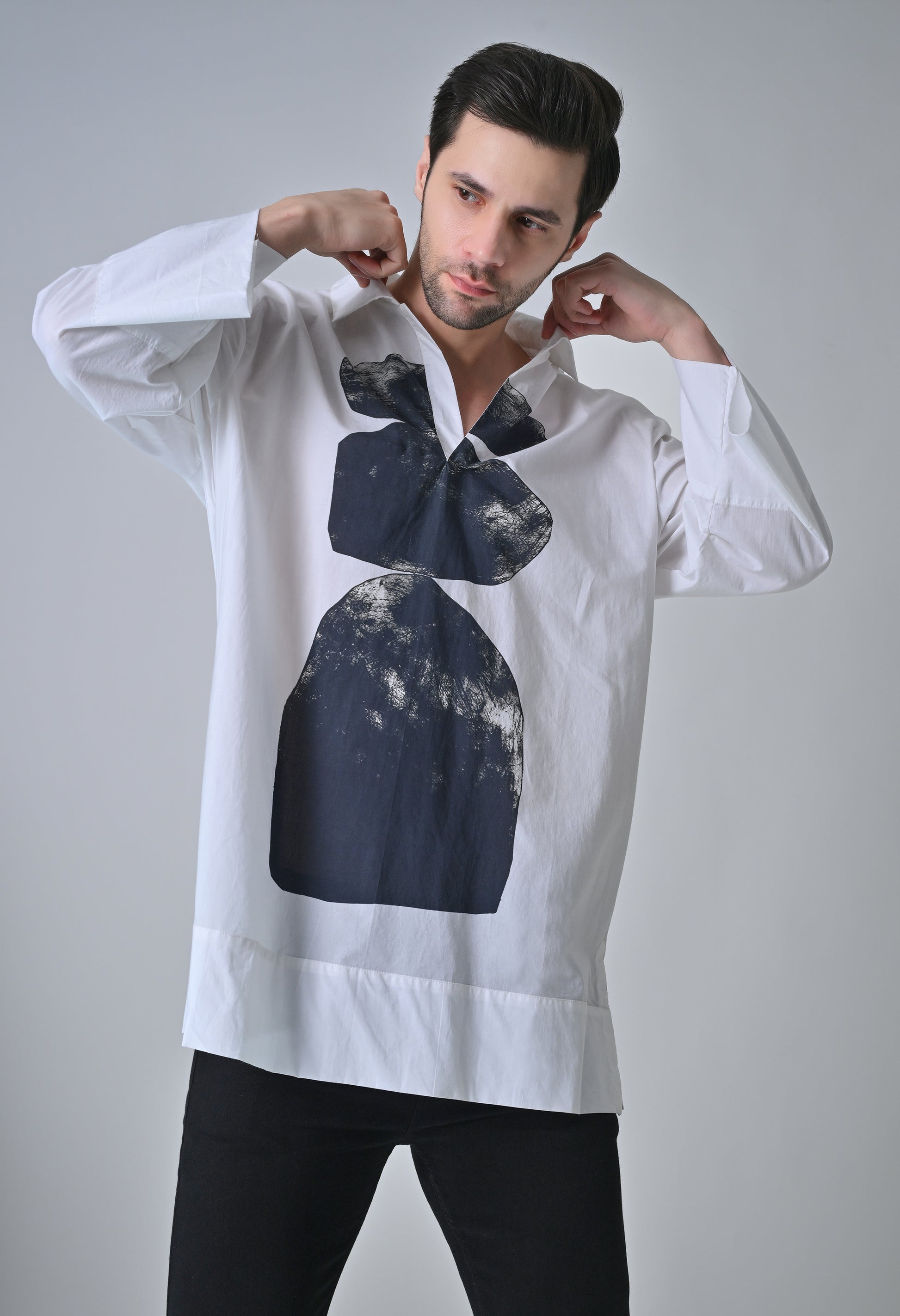 StoneEcho print shirt
