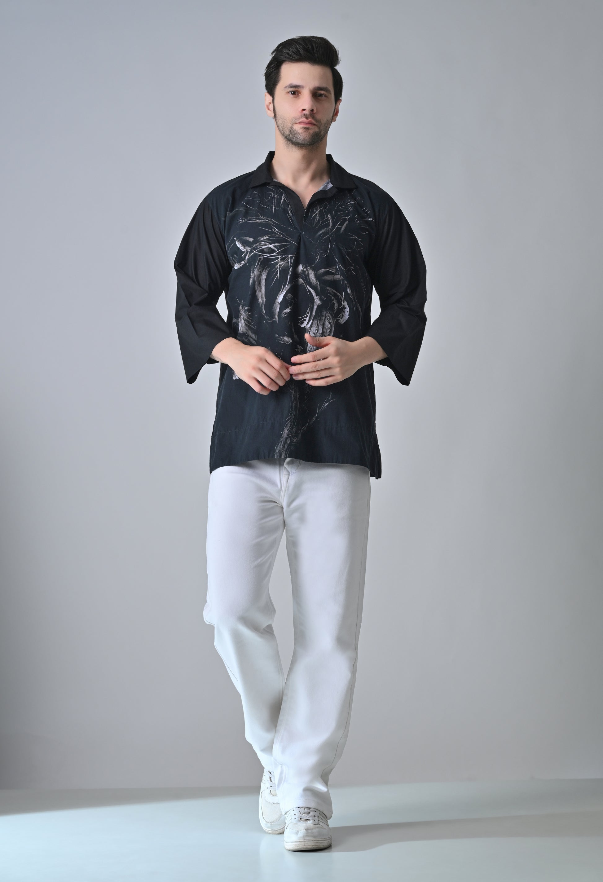 Leaf and bloom shirt