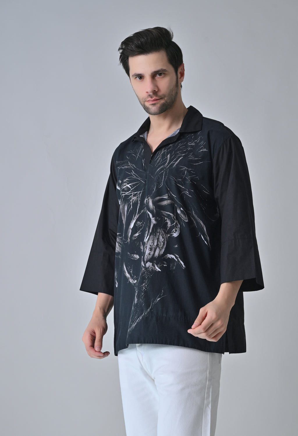 Leaf and bloom shirt