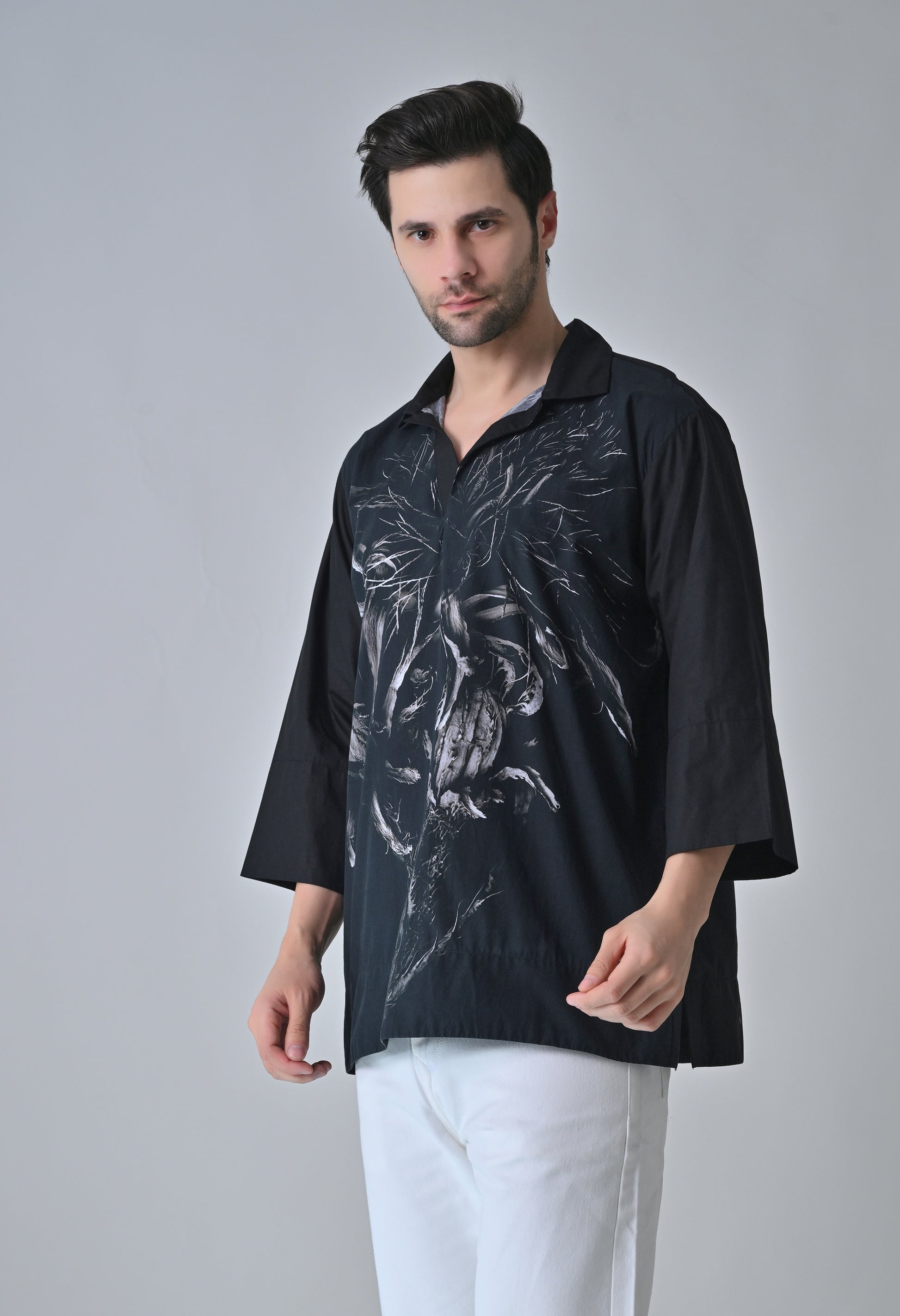 Leaf and bloom shirt