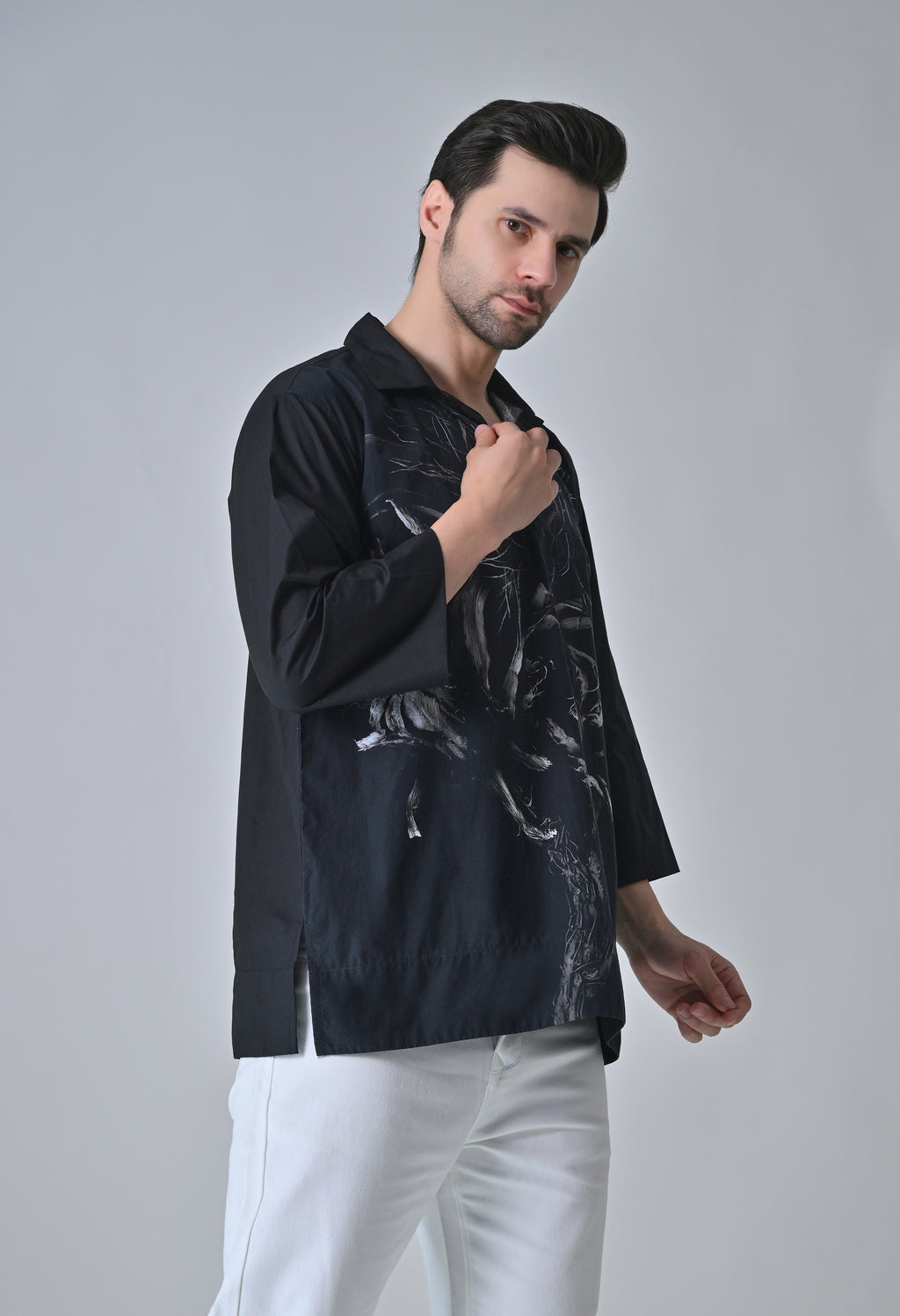 Leaf and bloom shirt