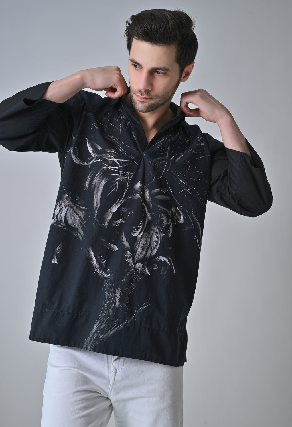 Leaf and bloom shirt