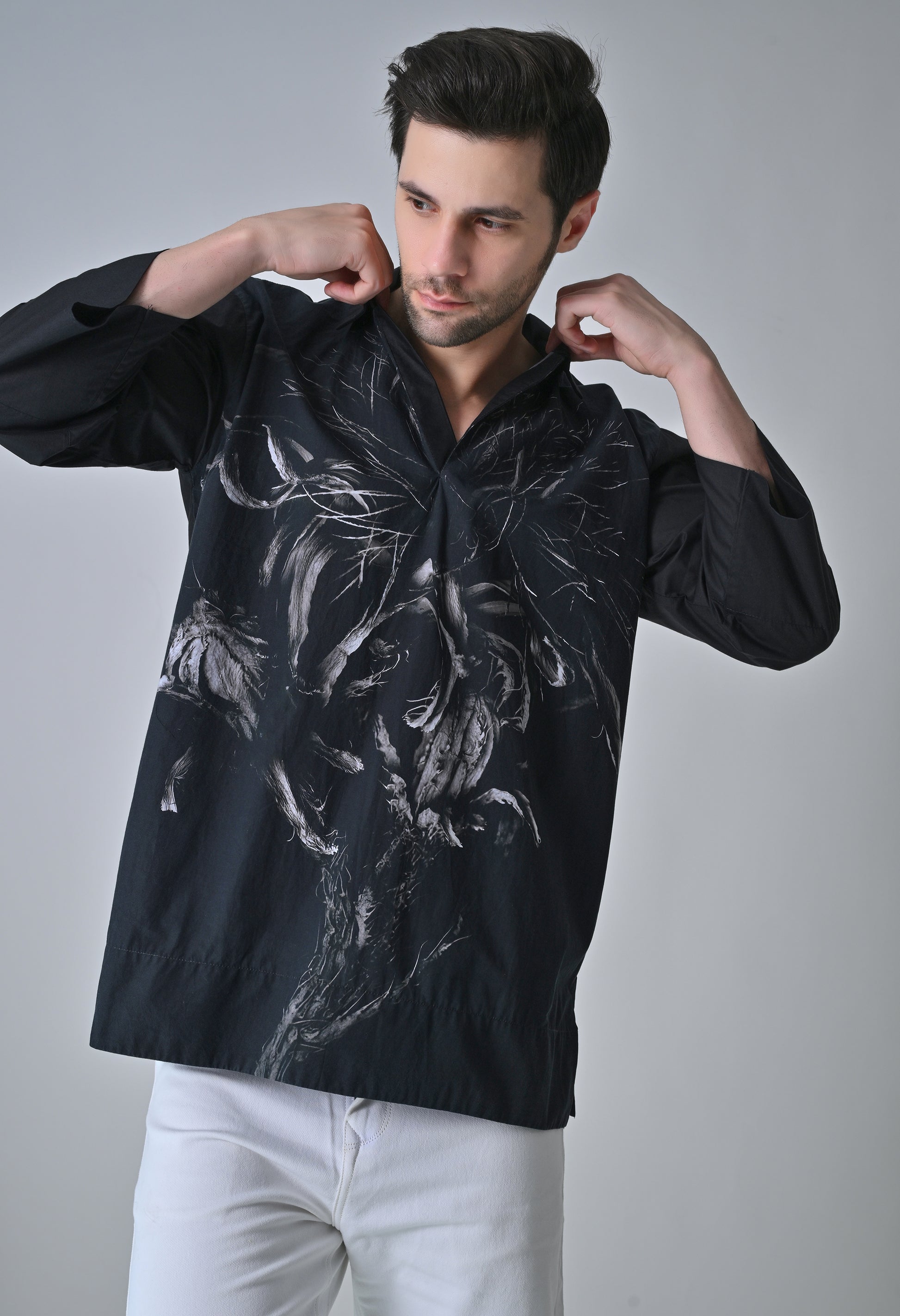 Leaf and bloom shirt
