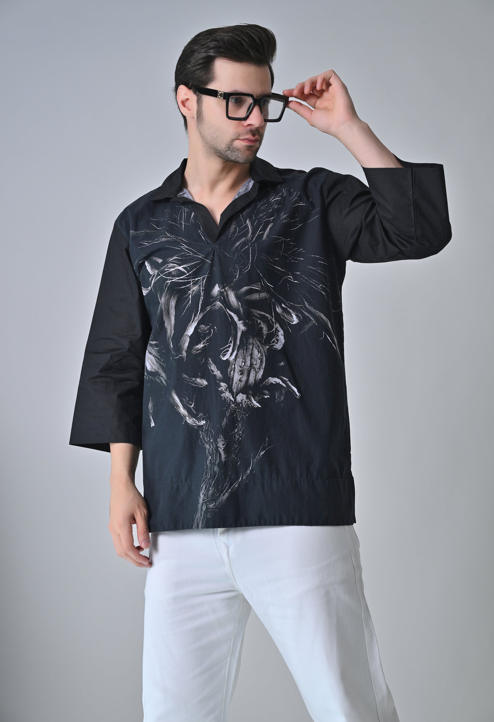 Leaf and bloom shirt
