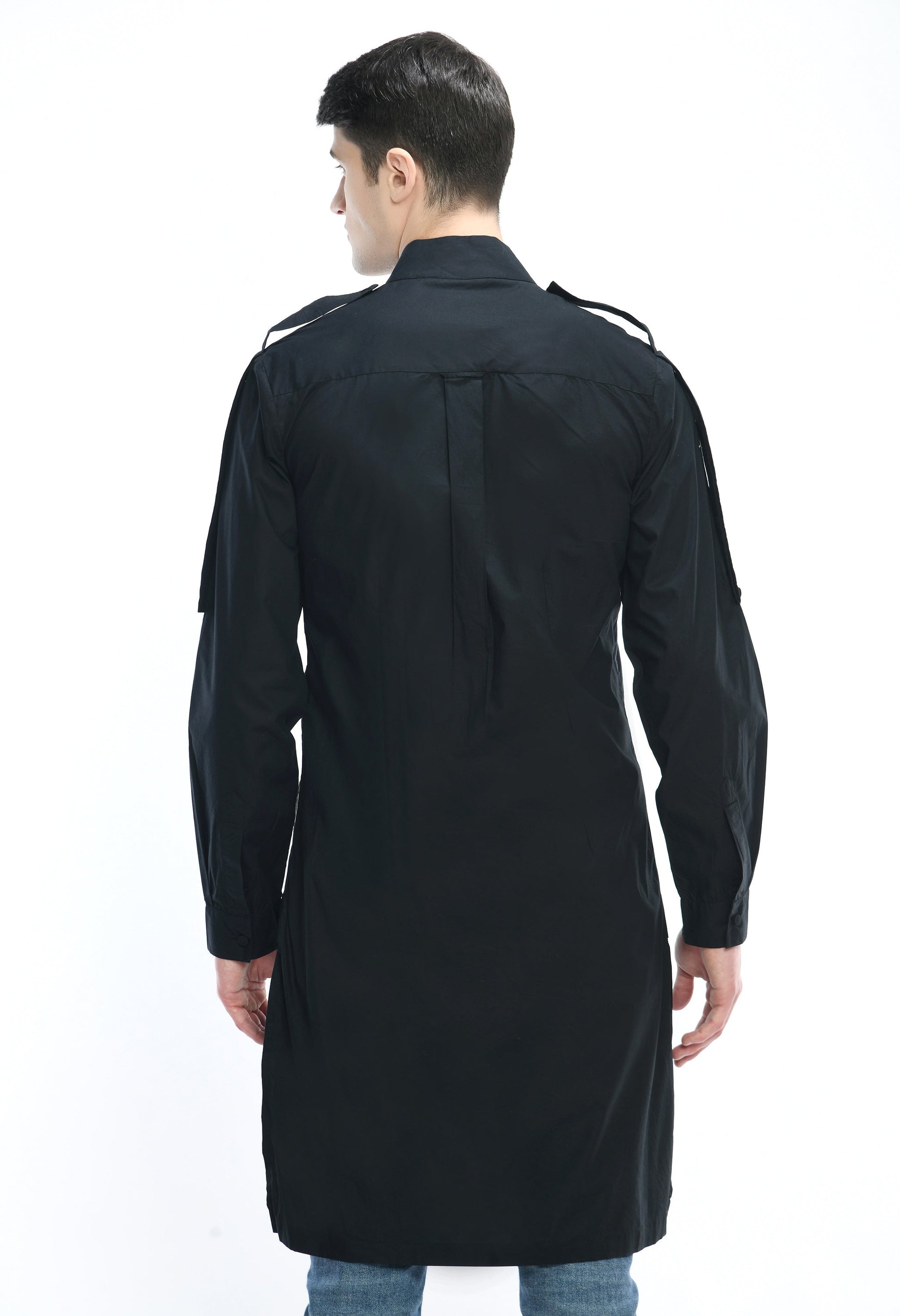 DARK MATRIX SHIRT featuring cultural fusion print, crafted in soft cotton.