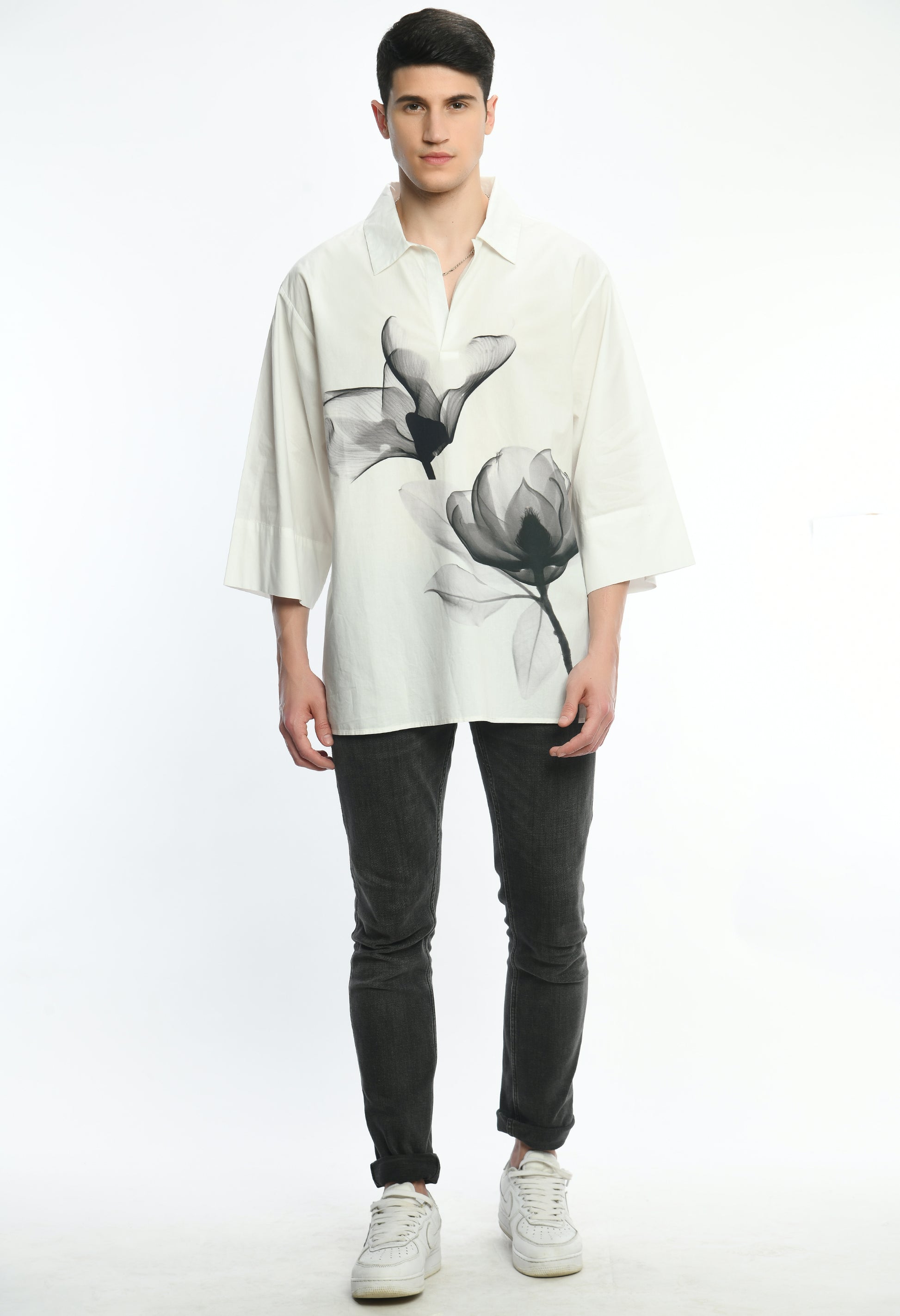 Echoes in Black & White shirt - samant chauhan design 