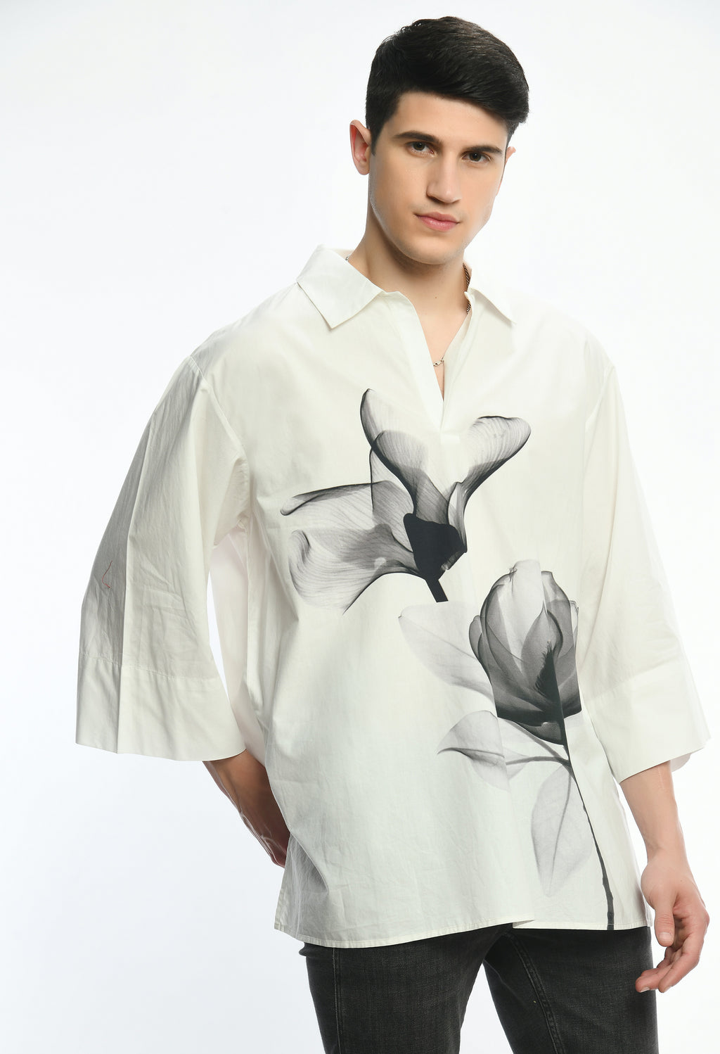 Echoes in Black & White shirt - samant chauhan design 