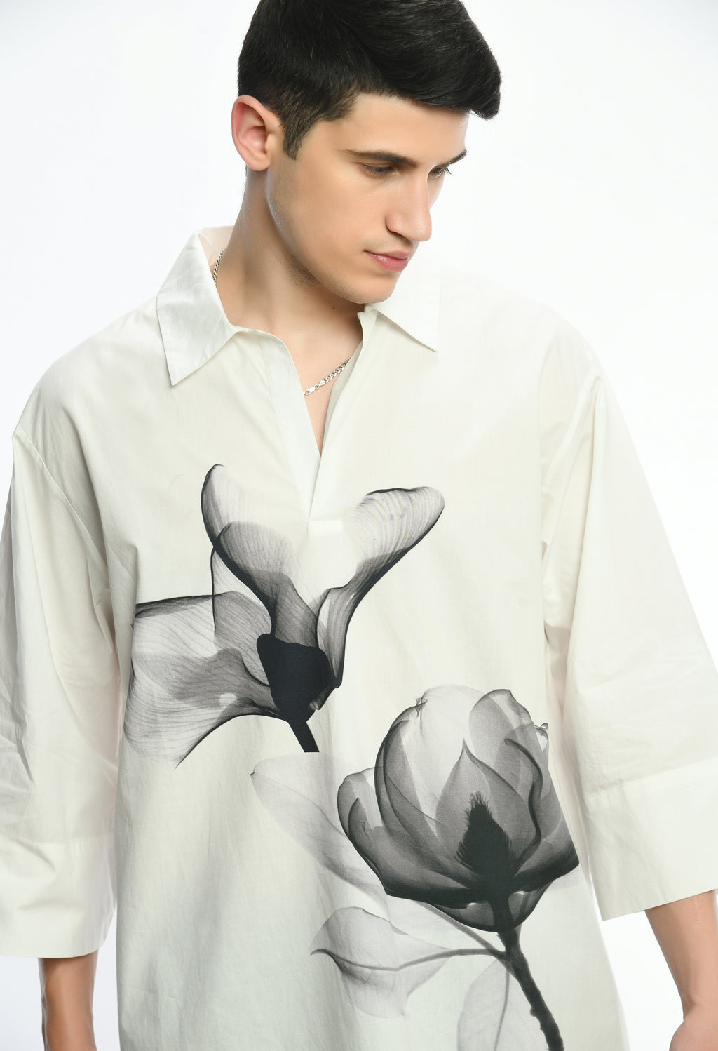 Echoes in Black & White shirt - samant chauhan design 