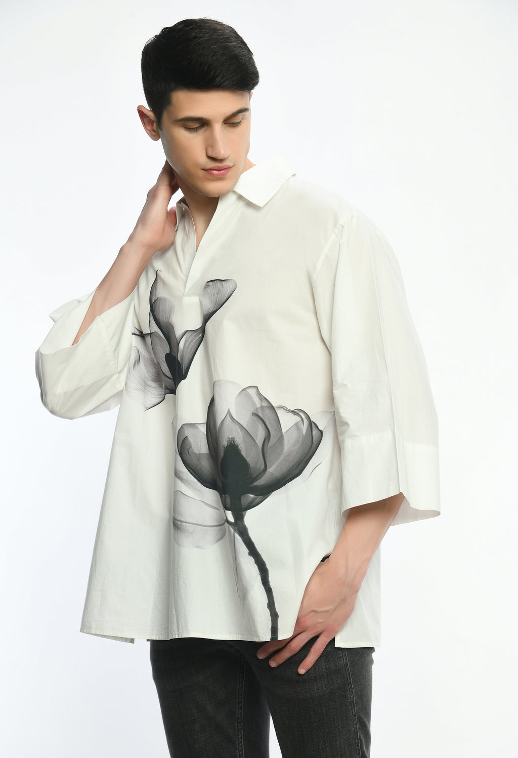 Echoes in Black & White shirt - samant chauhan design 