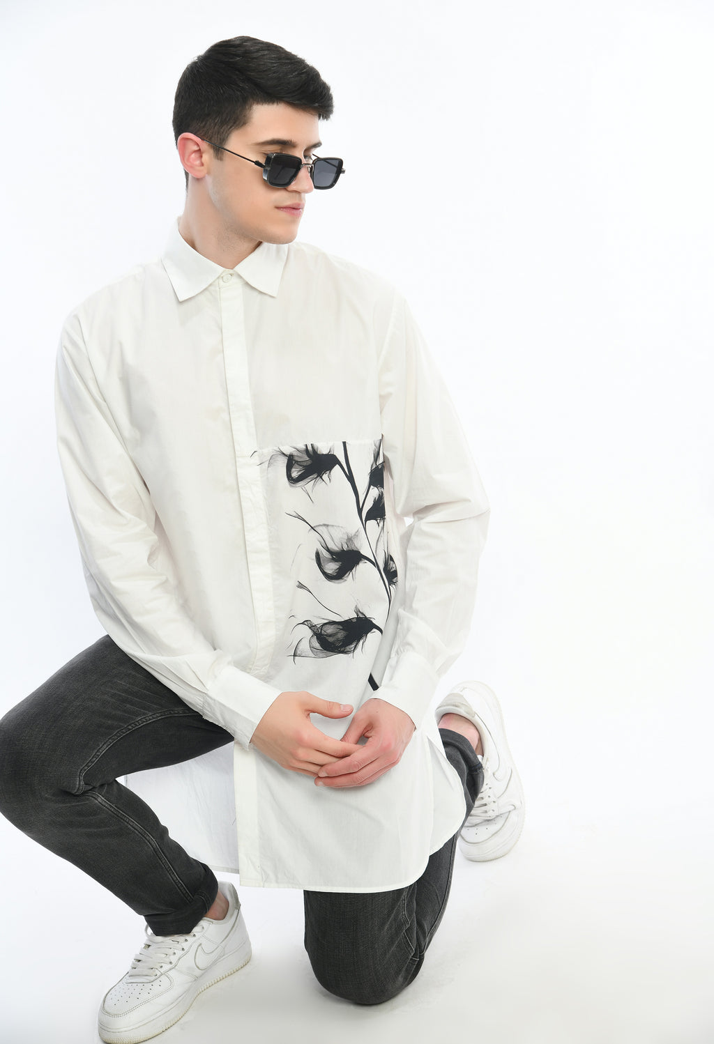 Contrast Code shirt - samant chauhan design 
