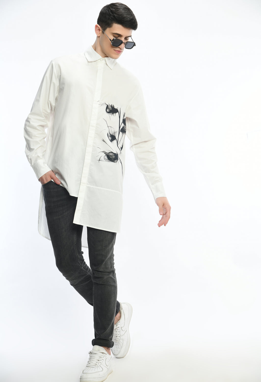 Contrast Code shirt - samant chauhan design 