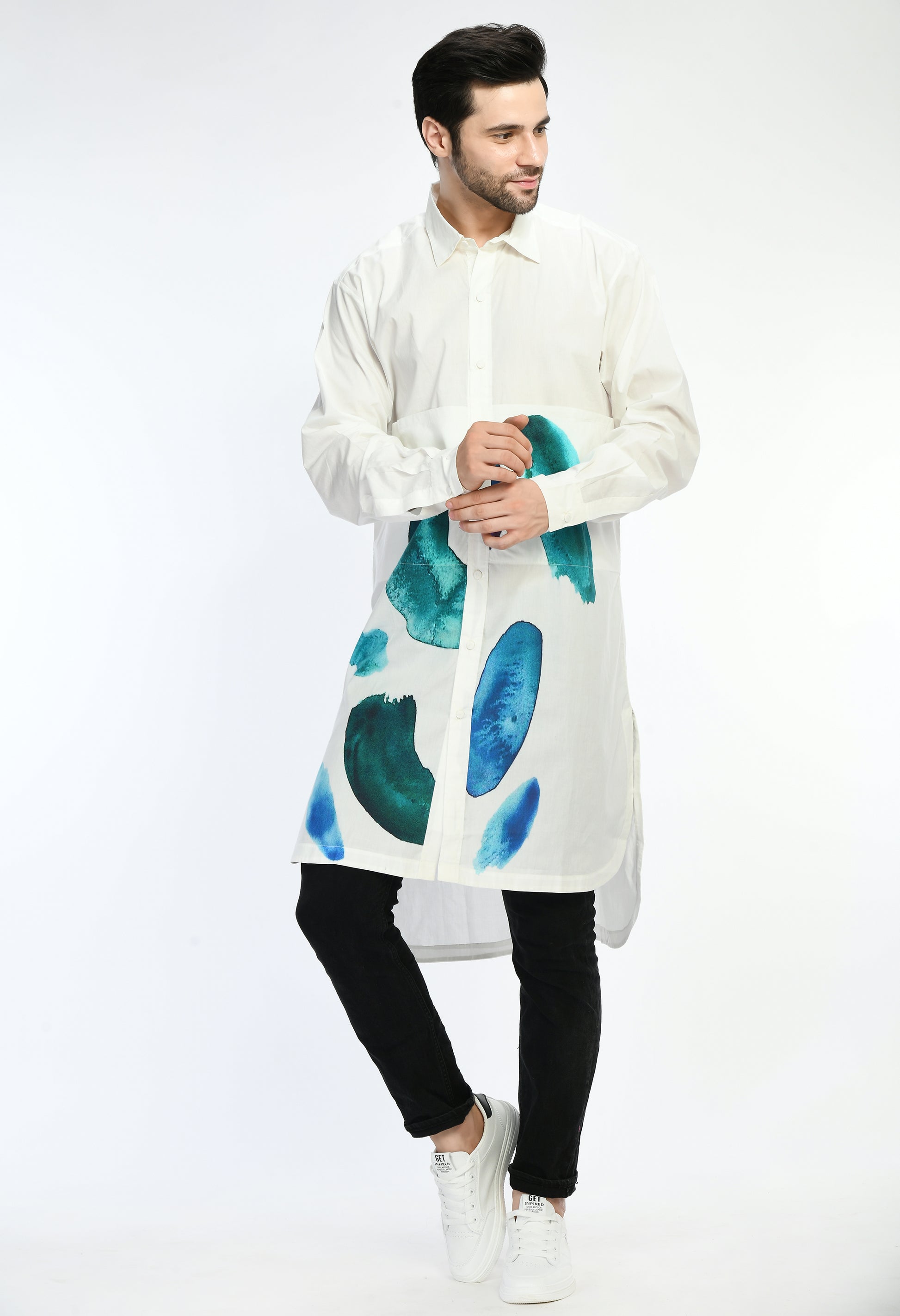 Sapphire Smudge shirt - samant chauhan design 