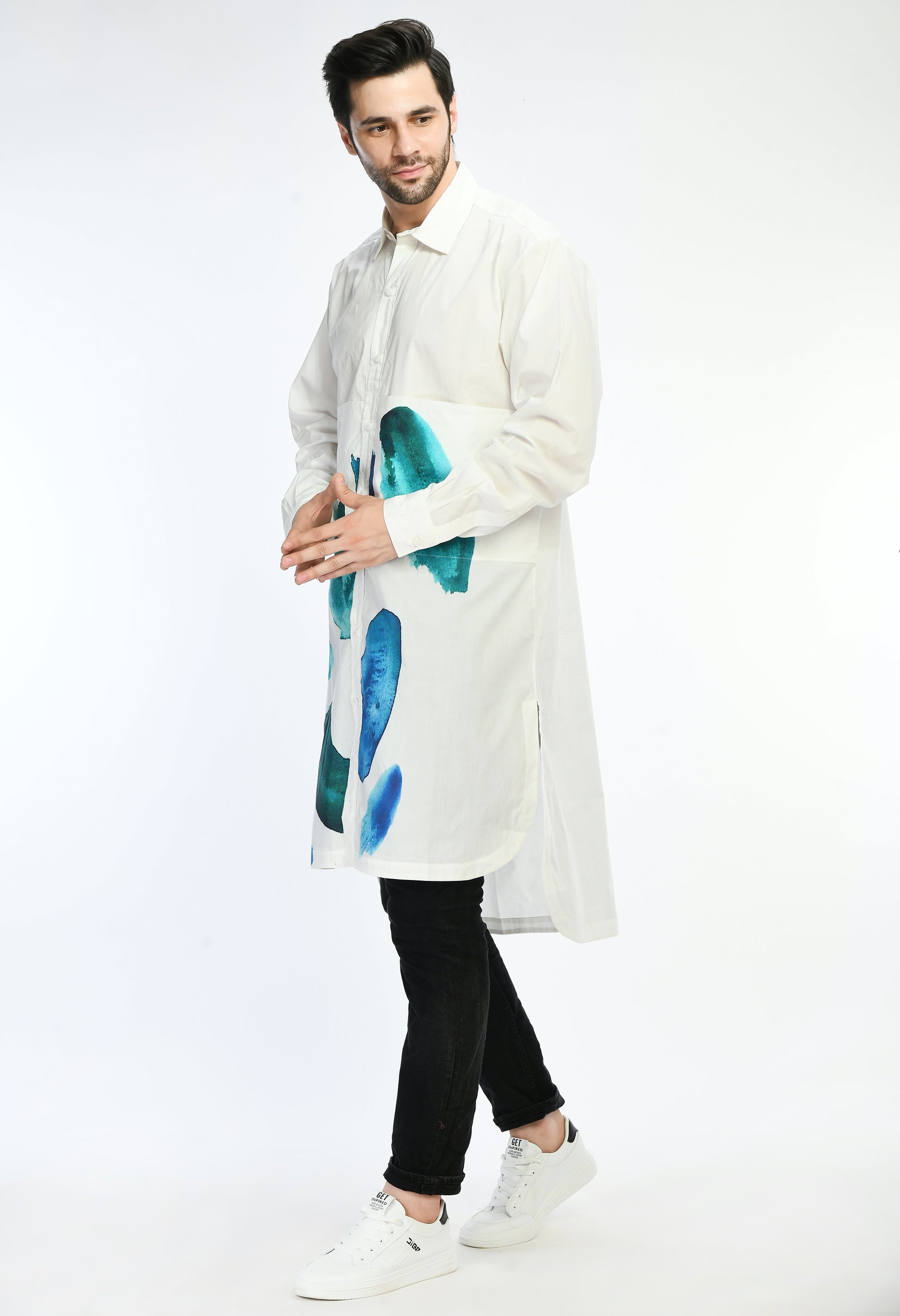 Sapphire Smudge shirt - samant chauhan design 