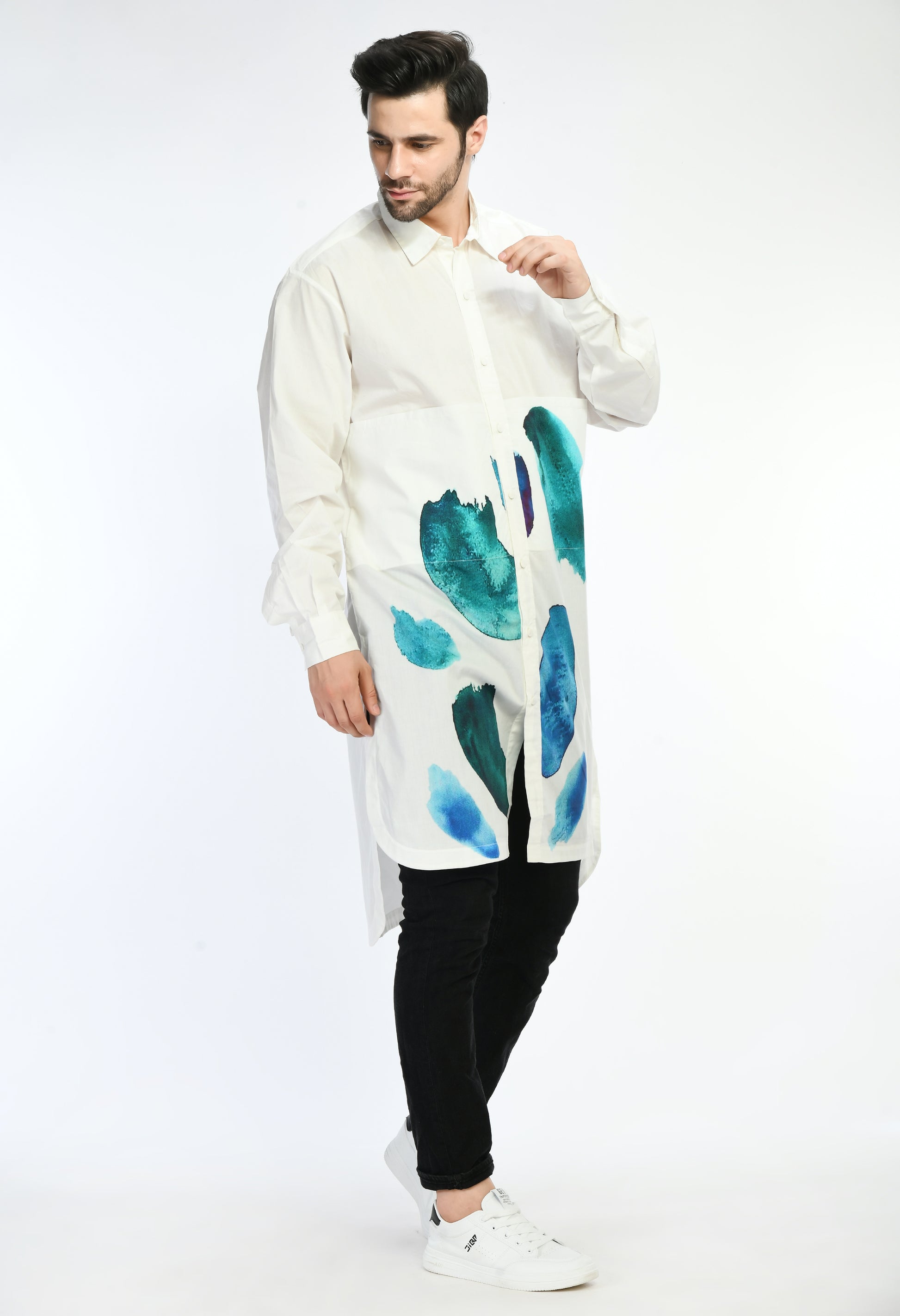 Sapphire Smudge shirt - samant chauhan design 