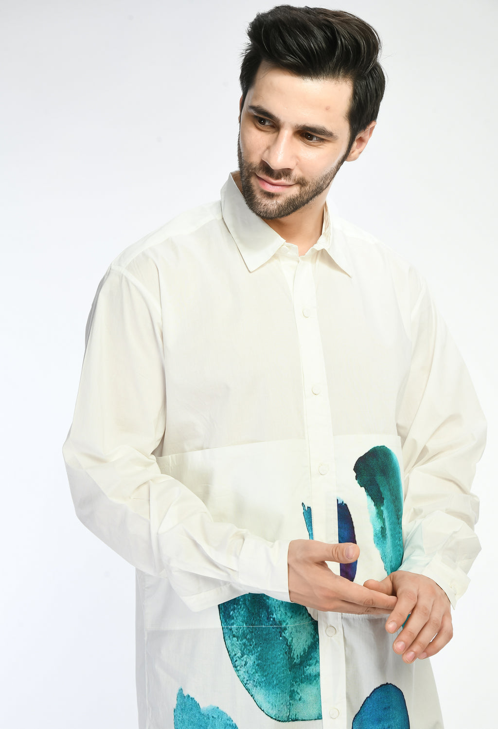Sapphire Smudge shirt - samant chauhan design 