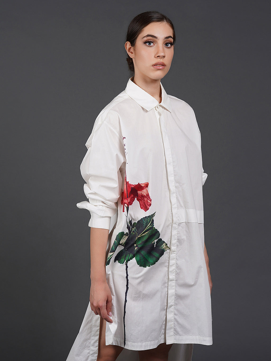 Mono Red Bloom shirt