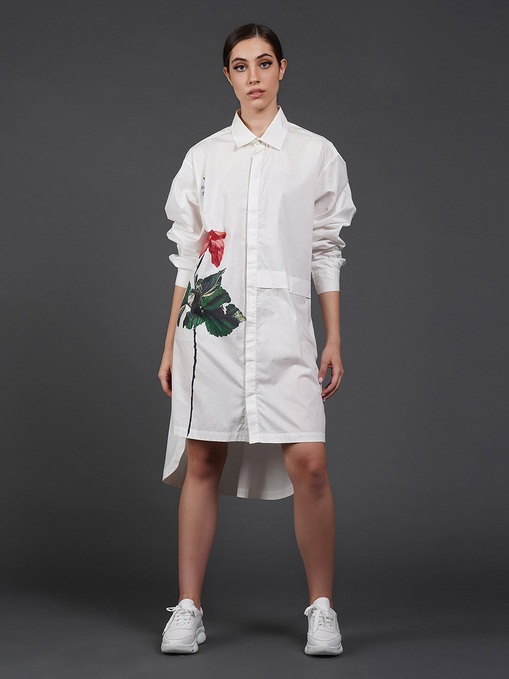 Mono Red Bloom shirt