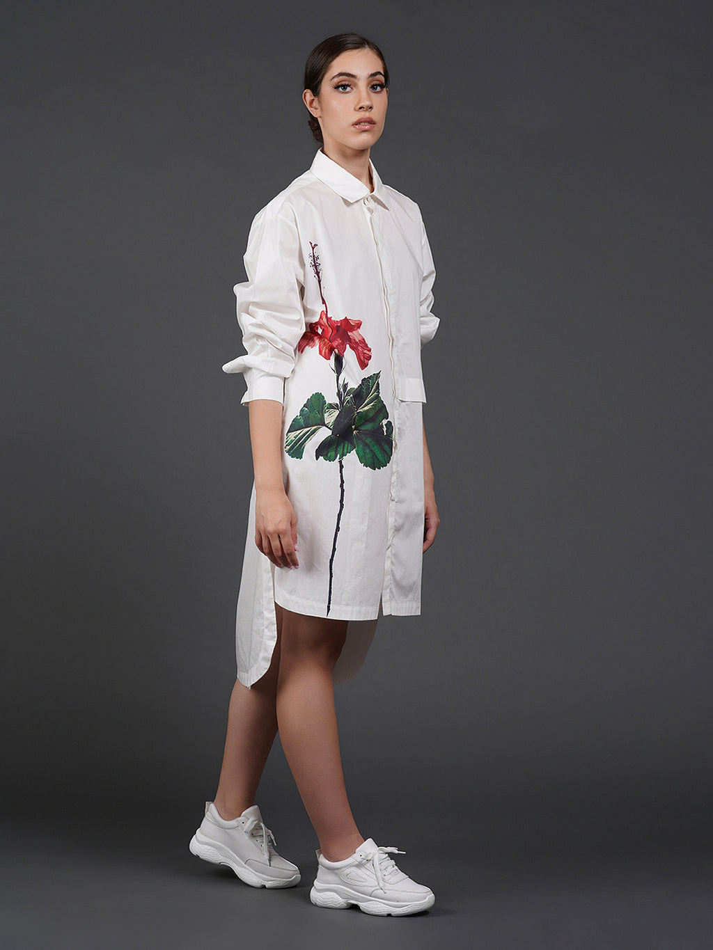 Mono Red Bloom shirt